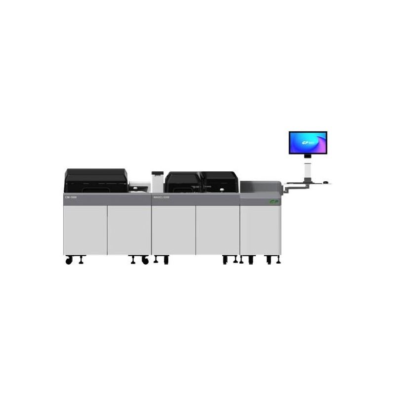 (un modulo CM-1000 Chimica Clinica, un modulo immunometria MAGICL 6200, un modulo SH-80 unità fornitura campioni)